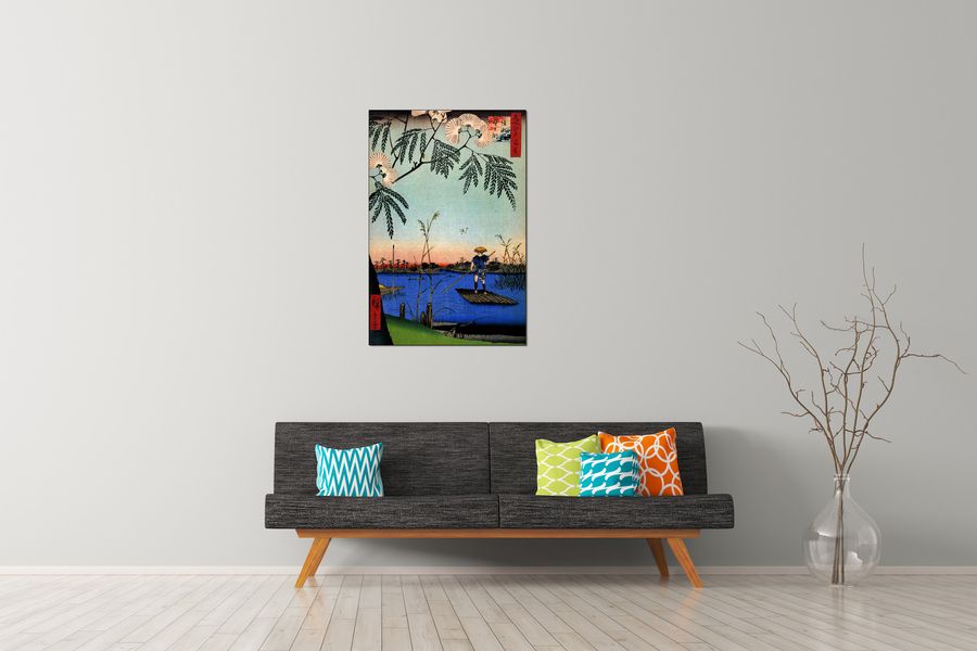 Hiroshige Utagawa  - Ayase River, Decorative MDF Panel (60x90cm)