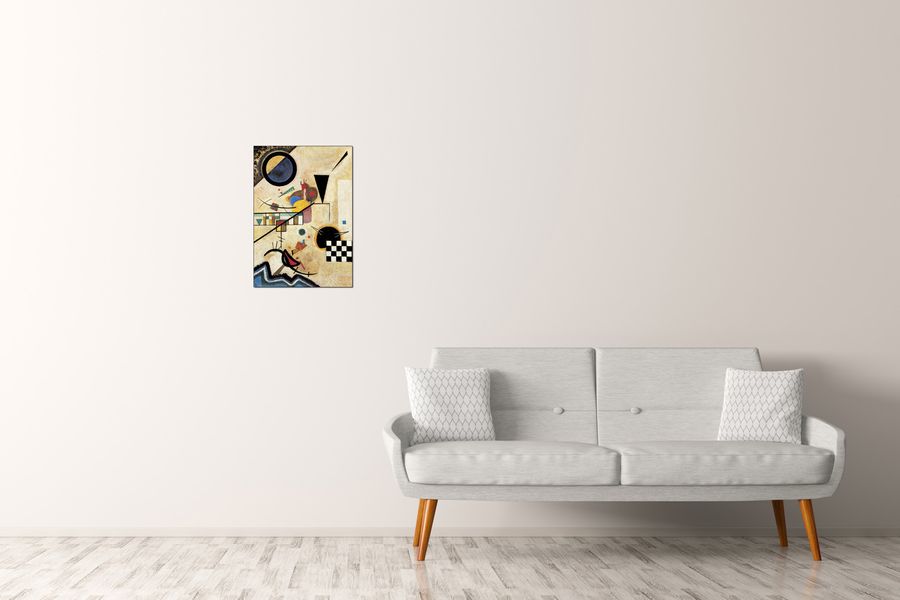Vassily Kandinsky - Solidi in contrasto 1924, Decorative MDF Panel (35x50cm)