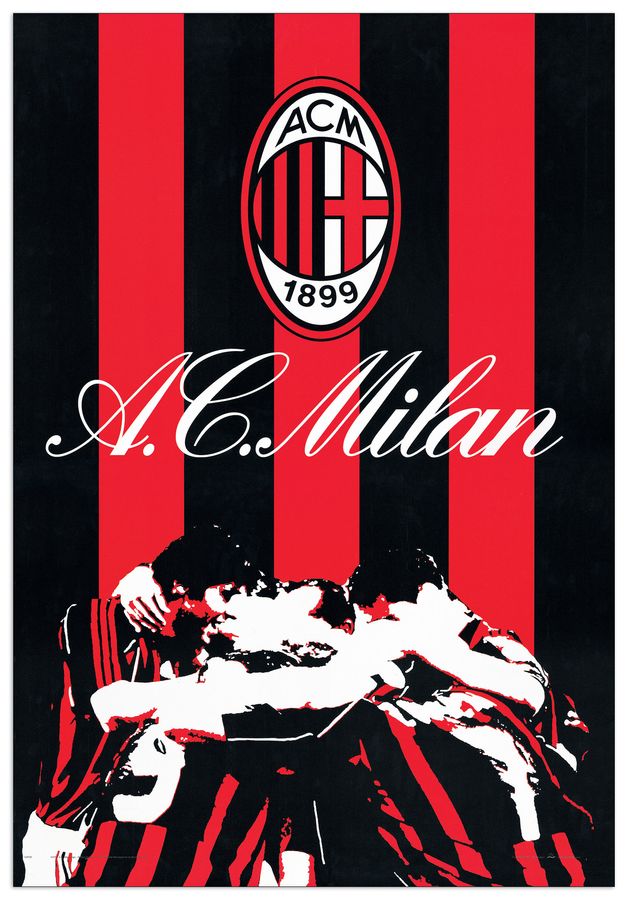 Null - AC Milan, Decorative MDF Panel (70x100cm)