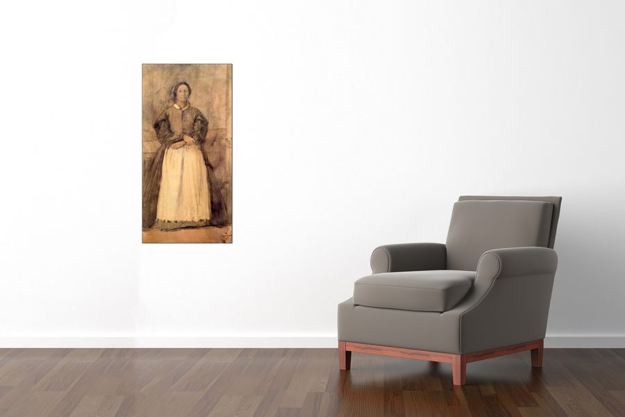 Degas Edgar - Portrait of Rosa Adelaida Morbilli, Decorative MDF Panel (50x100cm)