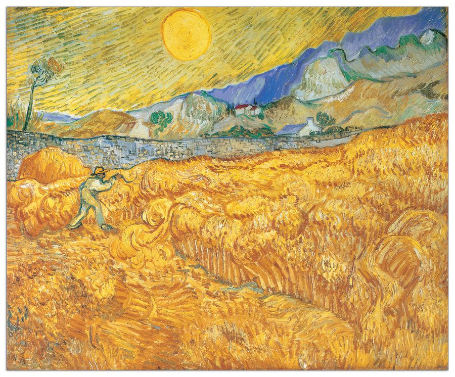 Van Gogh - Harvesting, Decorative MDF Panel (100x82cm)