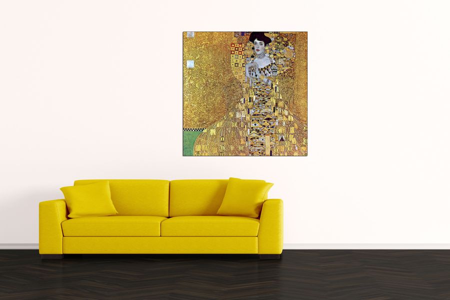 Klimt Gustav - Portrait of Block-Bauer 2, Decorative MDF Panel (100x100cm)