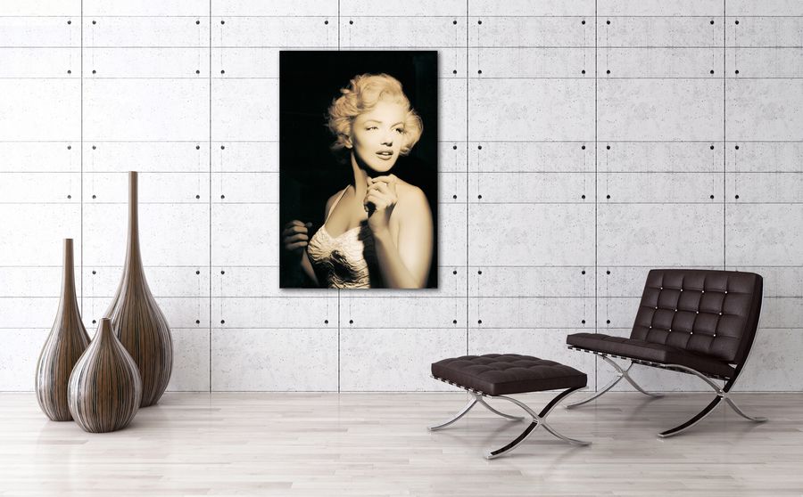 In the spotlight Marilyn Monroe, Decorative MDF Panel (60x90cm)