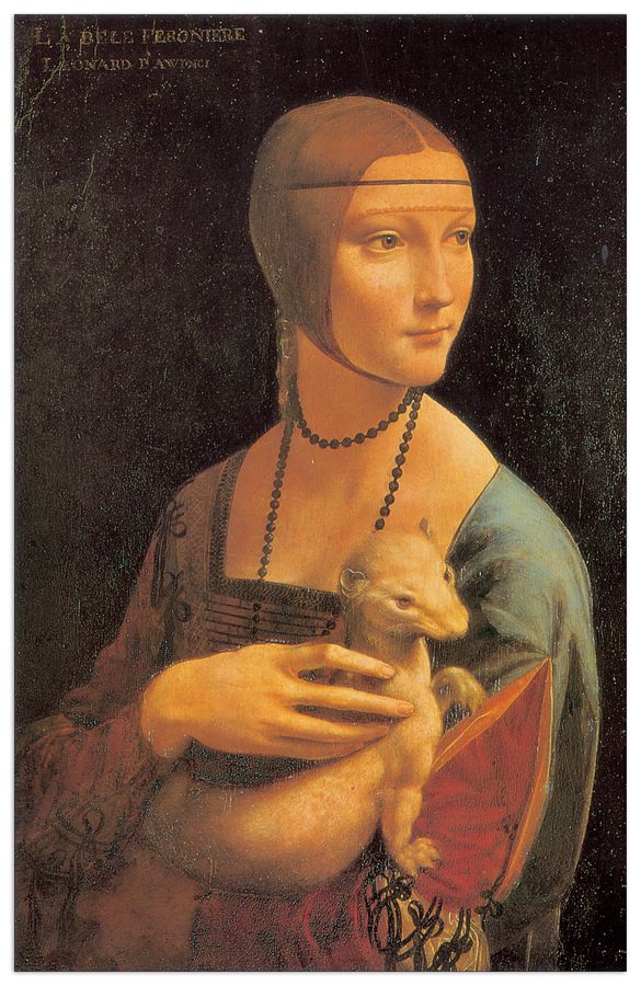 Da Vinci - Dama con Ermellino, Decorative MDF Panel (90x140cm)