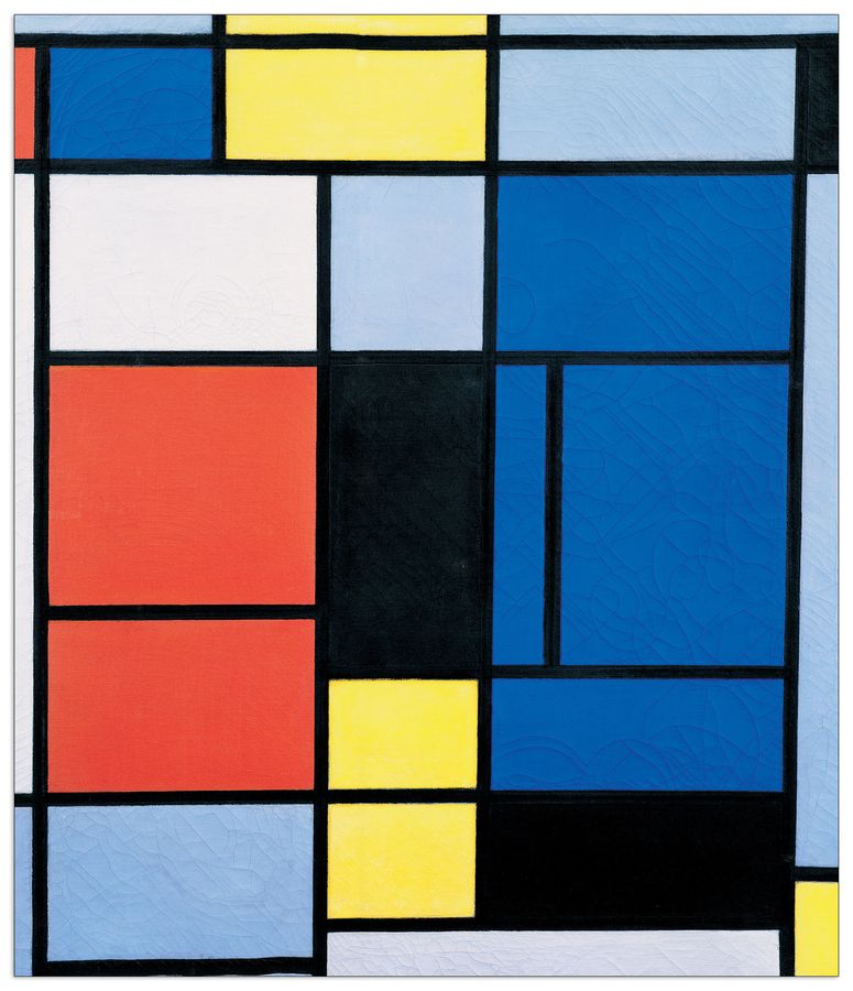 Mondrian - Tableau n 1, Decorative MDF Panel (60x70cm)