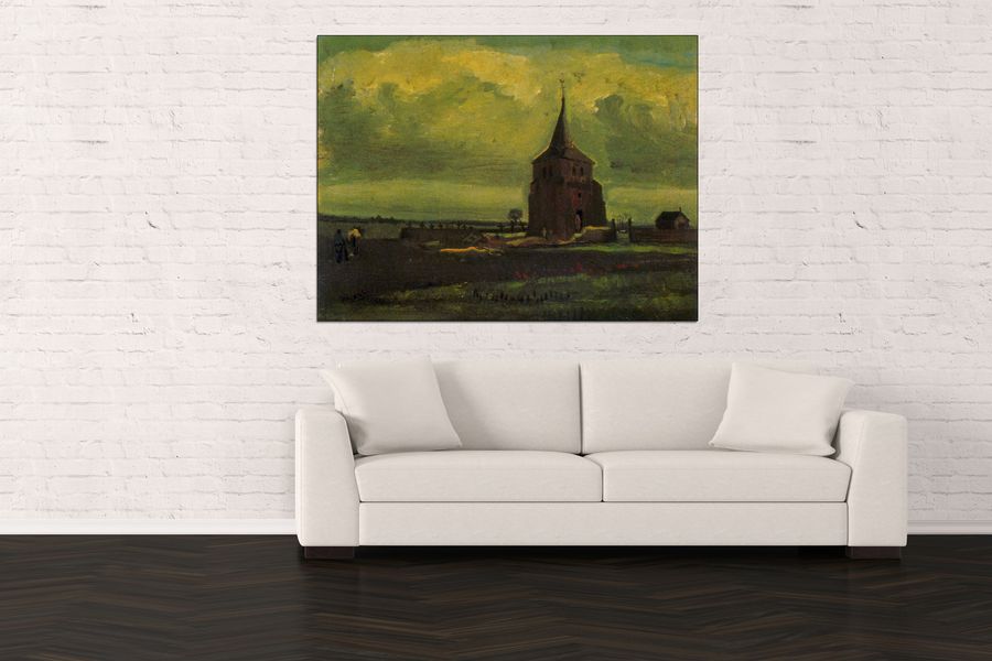 Van Gogh Vincent - Old Tower, Decorative MDF Panel (120x90cm)