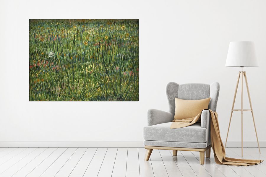 Van Gogh Vincent - Patch of grass, Decorative MDF Panel (120x90cm)