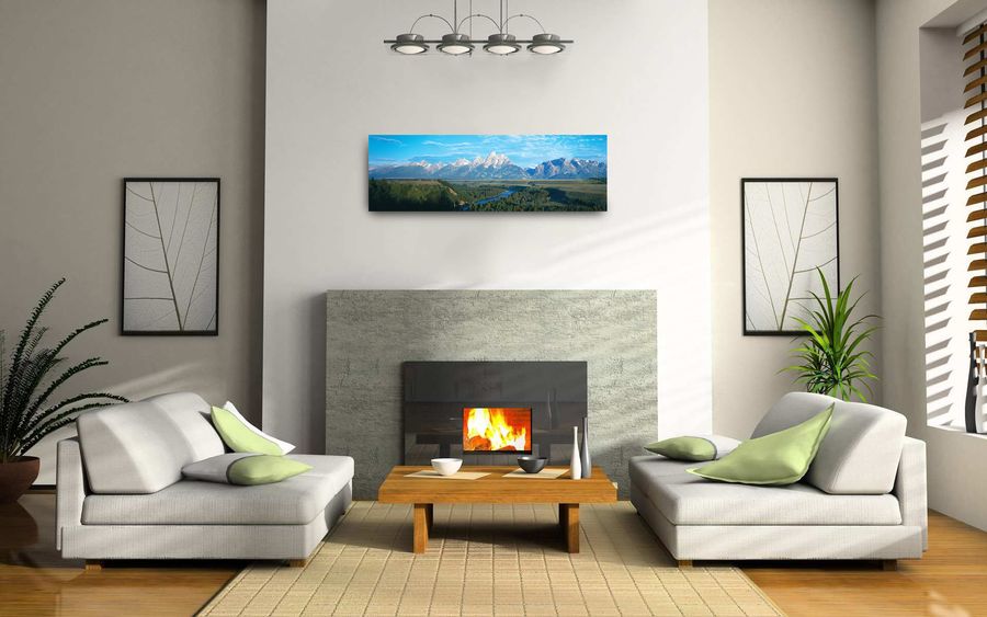 World Panoramic - U.S.A. Panoramic, Decorative MDF Panel (120x38cm)