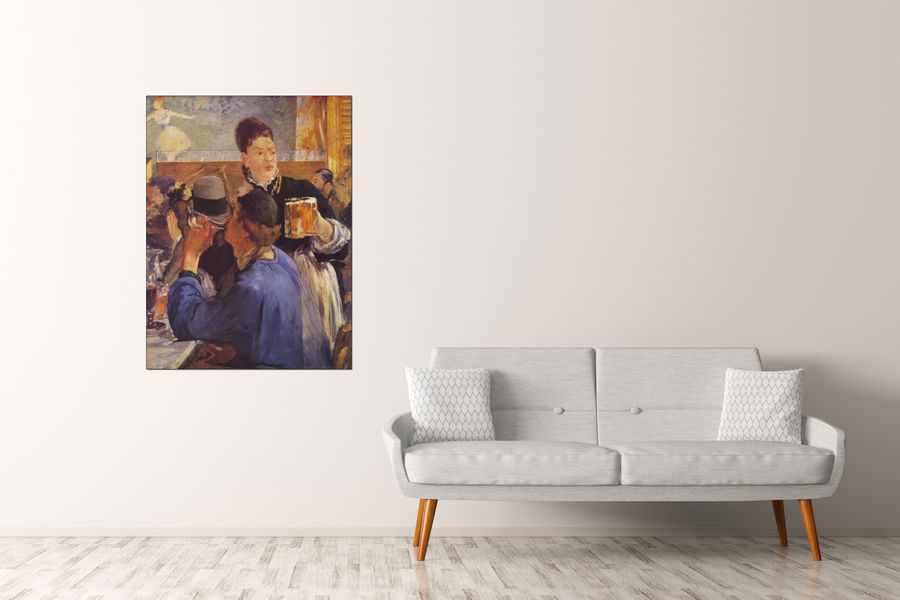 Manet Édouard - Beer Waitress, Decorative MDF Panel (90x120cm)