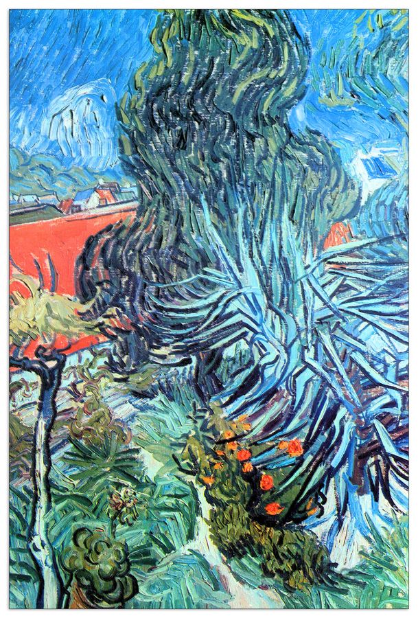 Van Gogh Vincent - The garden of Dr. Gachet, Decorative MDF Panel (90x135cm)