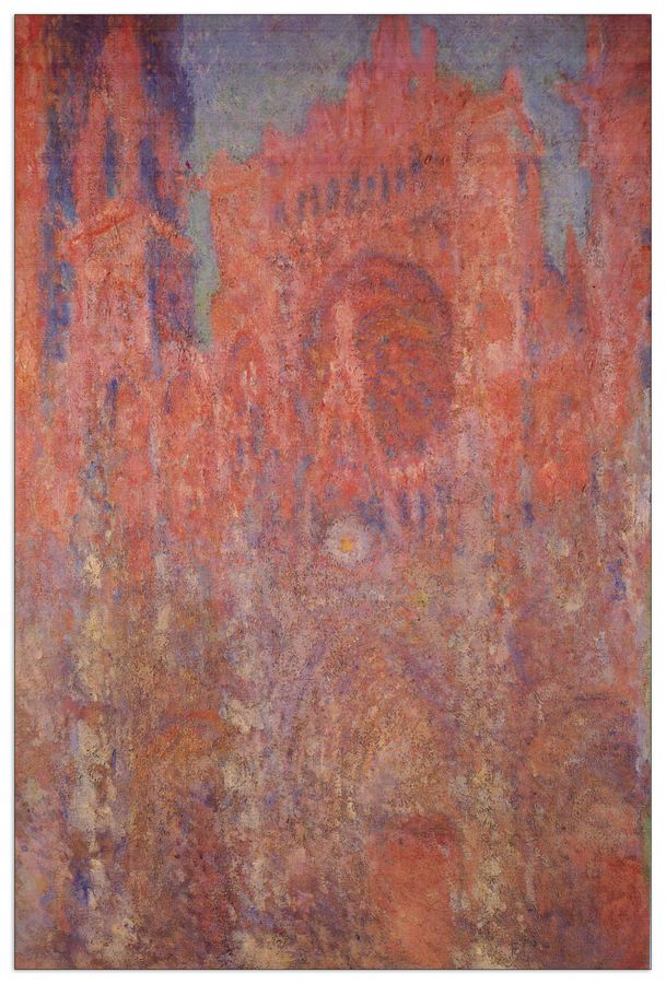 Monet Claude - Rouen Cathedral Facade, Decorative MDF Panel (90x135cm)