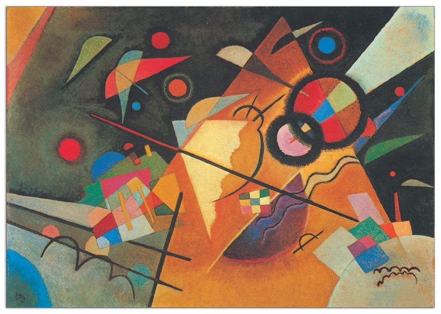 Vassily Kandinsky - Punta gialla 1924, Decorative MDF Panel (140x98cm)