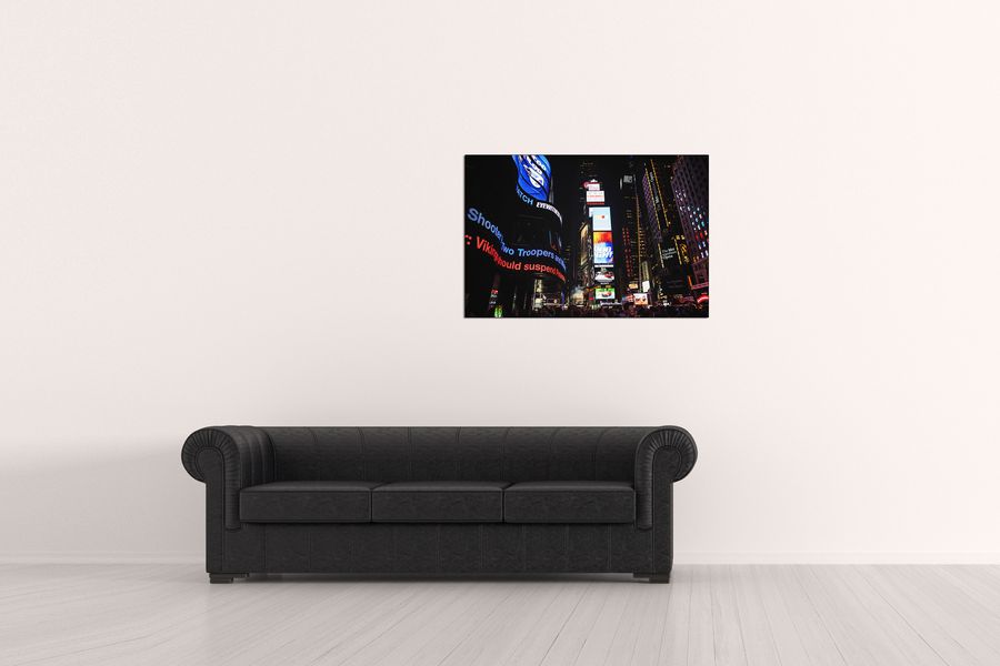 Tom Eversley - Time Square, NYC, Decorative MDF Panel (90x60cm)