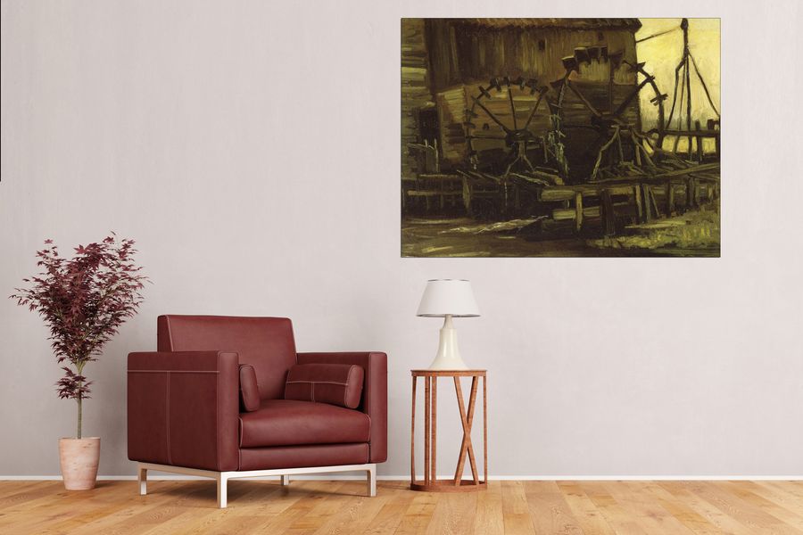 Van Gogh Vincent - Waterwheels, Decorative MDF Panel (120x90cm)