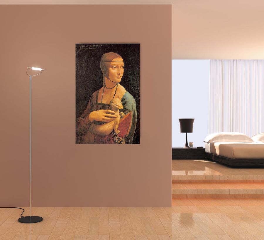 Da Vinci - Dama con Ermellino, Decorative MDF Panel (90x140cm)