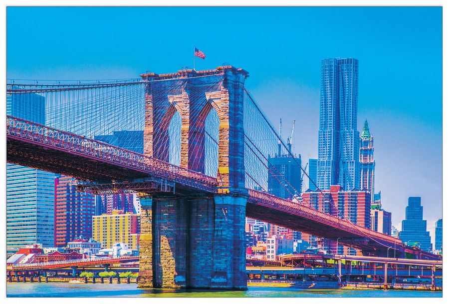 Seifinger - New York in colours 1, Decorative MDF Panel (120x80cm)