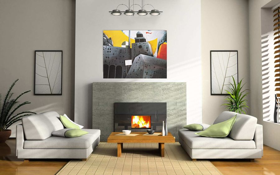 Tadini - Città Italiana, Decorative MDF Panel (111x90cm)