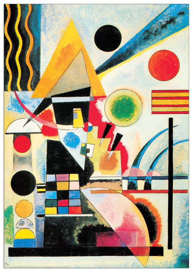 Kandinsky - Ondeggiamento, 1925, Decorative MDF Panel (70x100cm)