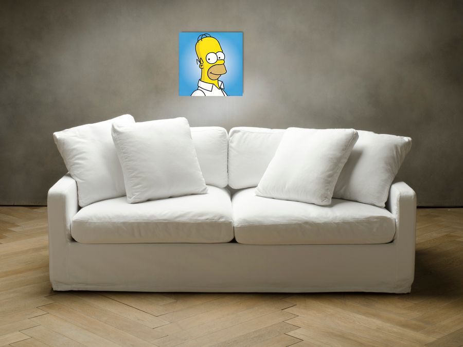 The Simpsons - Homer, Decorative MDF Panel (33x33cm)