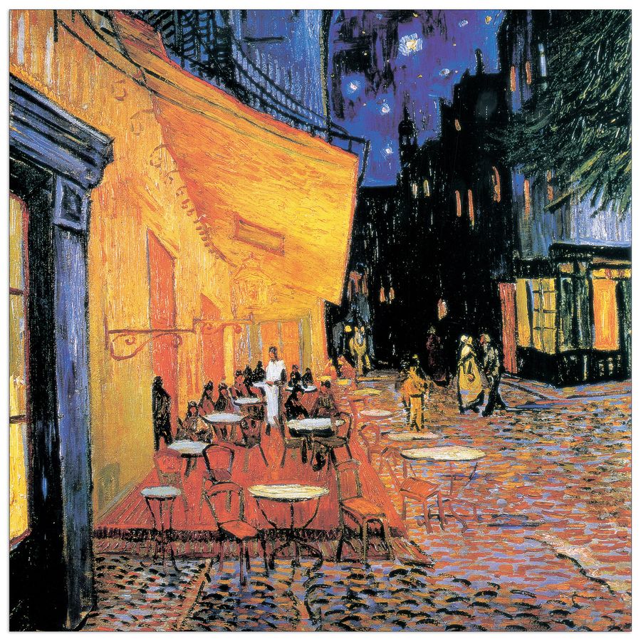 Van Gogh - Il Café Detail, Decorative MDF Panel (30x30cm)