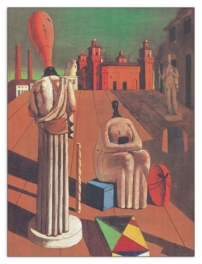 De Chirico - Le Muse Inquietanti, Decorative MDF Panel (60x80cm)