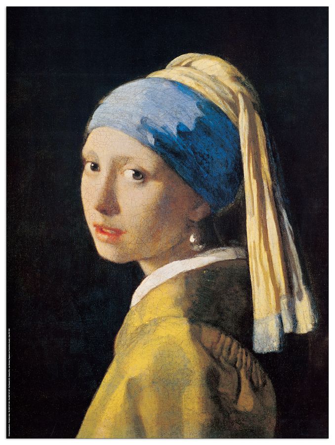 Vermeer - Ragazza Con L'orecchino Di Perla, Decorative MDF Panel (60x80cm)