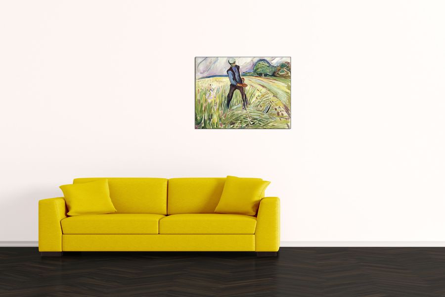 Munch Edvard - The Haymaker, Decorative MDF Panel (80x60cm)