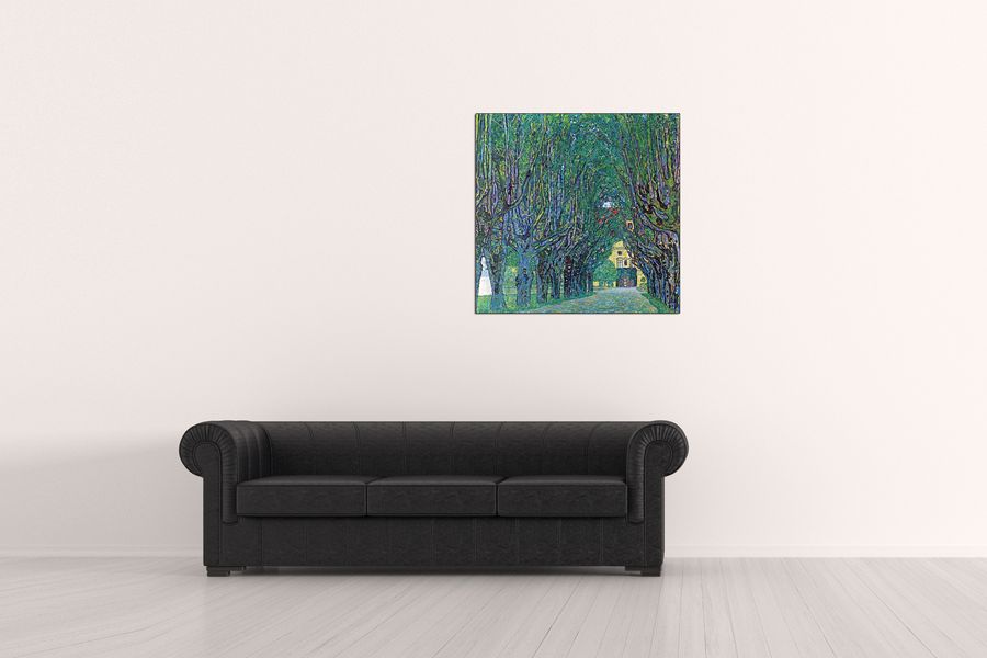 Klimt Gustav - Way to the Park, Decorative MDF Panel (70x70cm)
