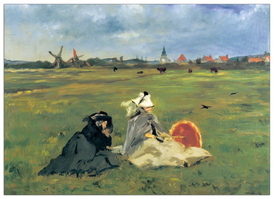 artopweb Manet - Les Hirondelles Decorative MDF Panel (100x72cm)