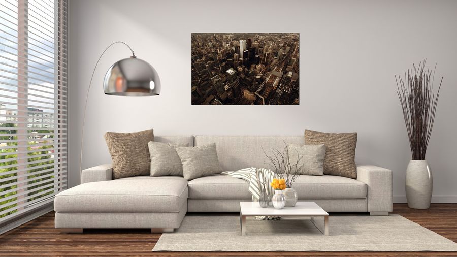Art Studio - City, Decorative MDF Panel (90x60cm)