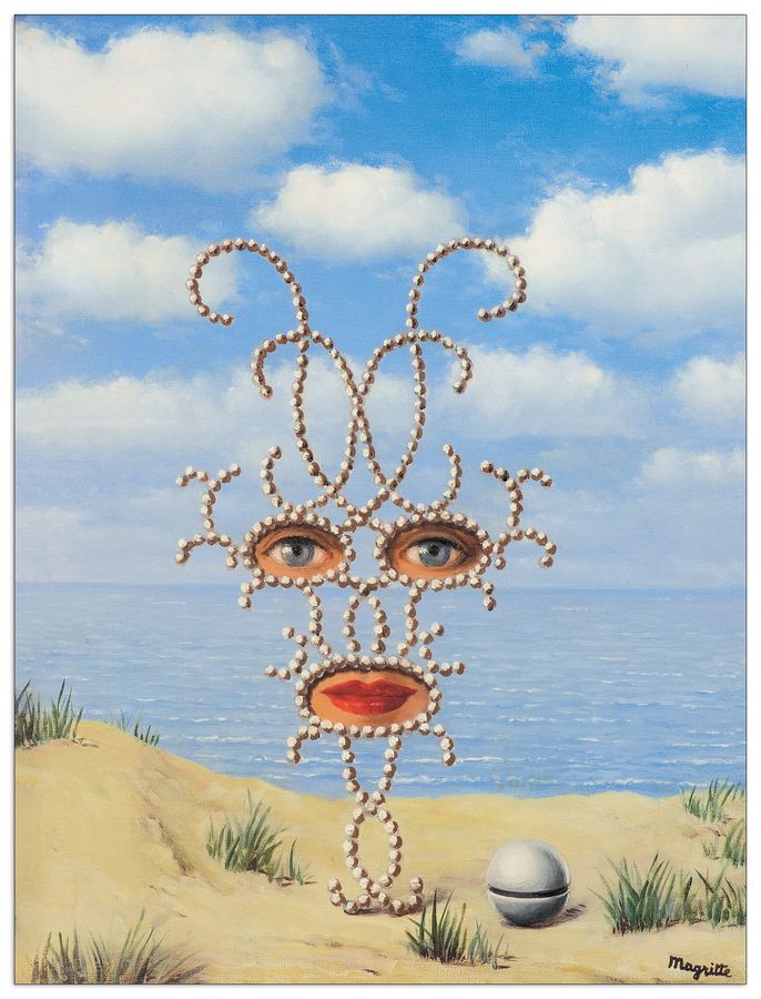 Magritte - Sheerazade, Decorative MDF Panel (50x70cm)