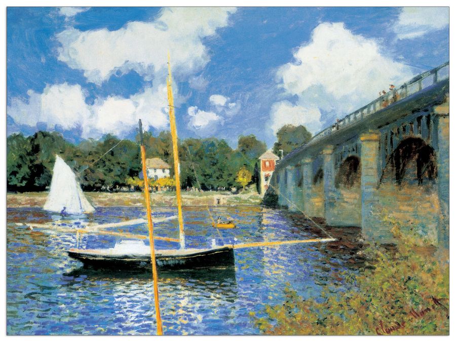 artopweb Monet - Bridge At Argenteuil Decorative MDF Panel (100x74cm)