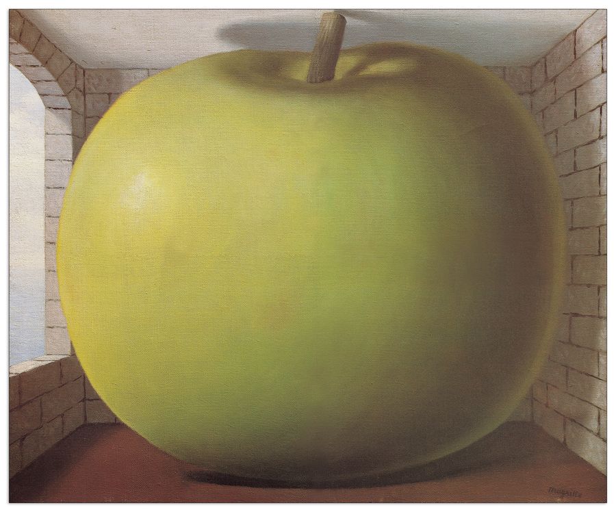 Magritte - La Chambre d'Écoute, Decorative MDF Panel (77x64cm)