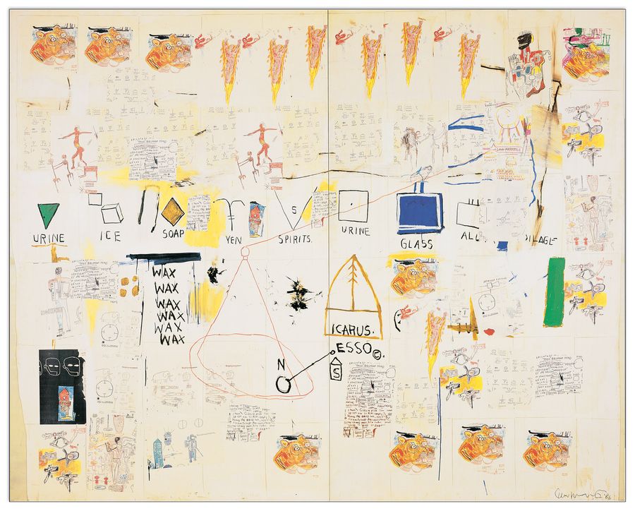 Basquiat - Icarus Esso, Decorative MDF Panel (65x52cm)