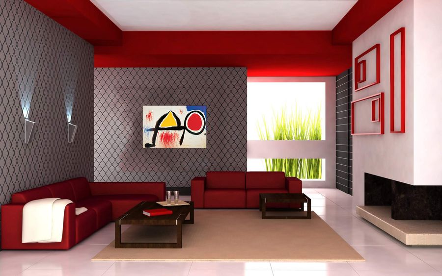 MirÒ - Personagge Devan Le Soleil, Decorative MDF Panel (100x70cm)