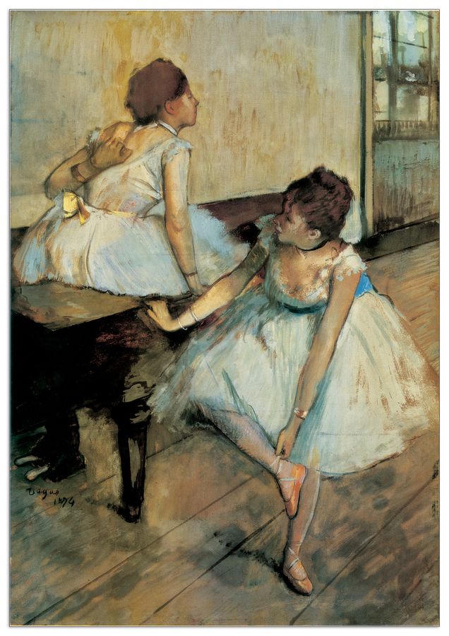 Degas - Before the Ballet, Decorative MDF Panel (97x140cm)