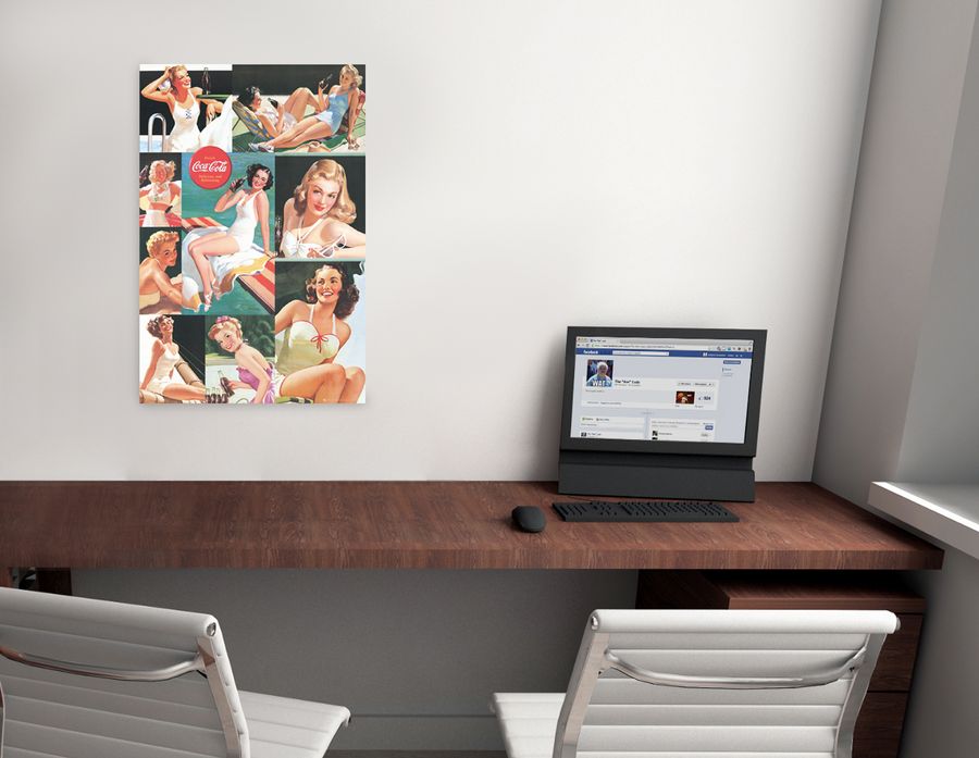 Coca Cola - Coke, Decorative MDF Panel (60x90cm)