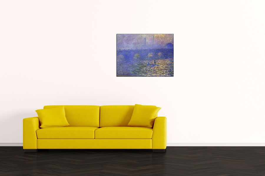 Monet Claude - Waterloo Bridge, Decorative MDF Panel (80x60cm)
