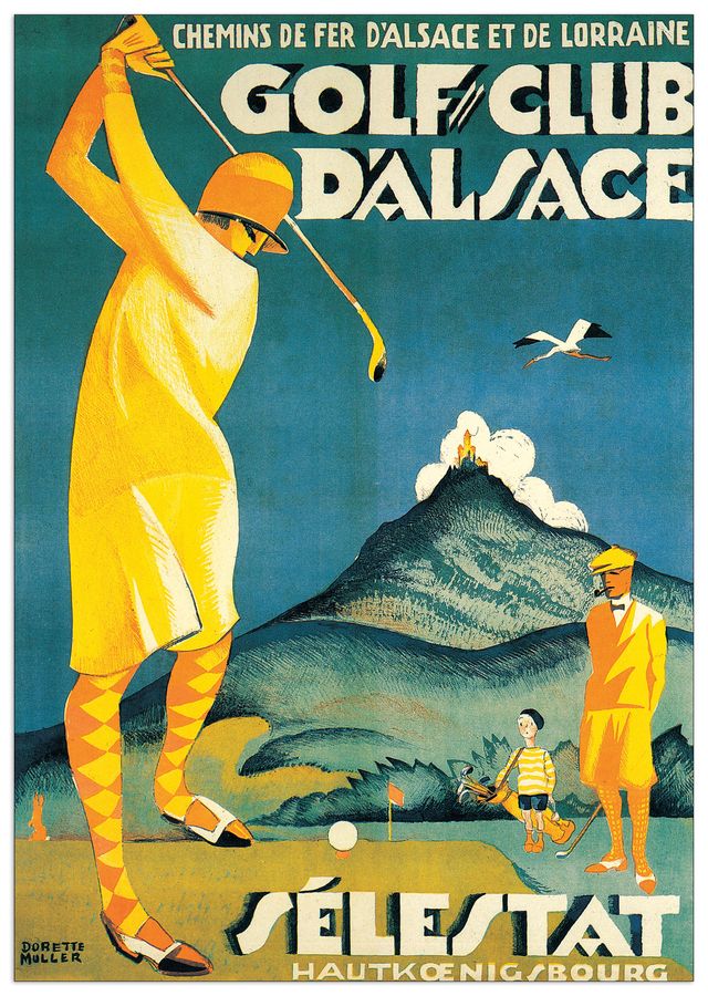 Selestat - Golf Club d'Alsace, Decorative MDF Panel (48x68cm)