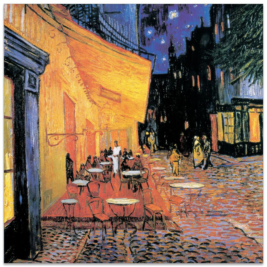 Van Gogh - Il Café Detail, Decorative MDF Panel (50x50cm)