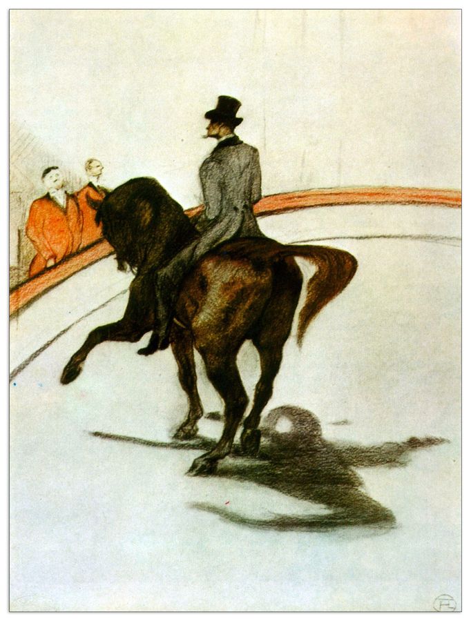 Toulouse-lautrec - Horse in the Ring , Decorative MDF Panel (60x80cm)
