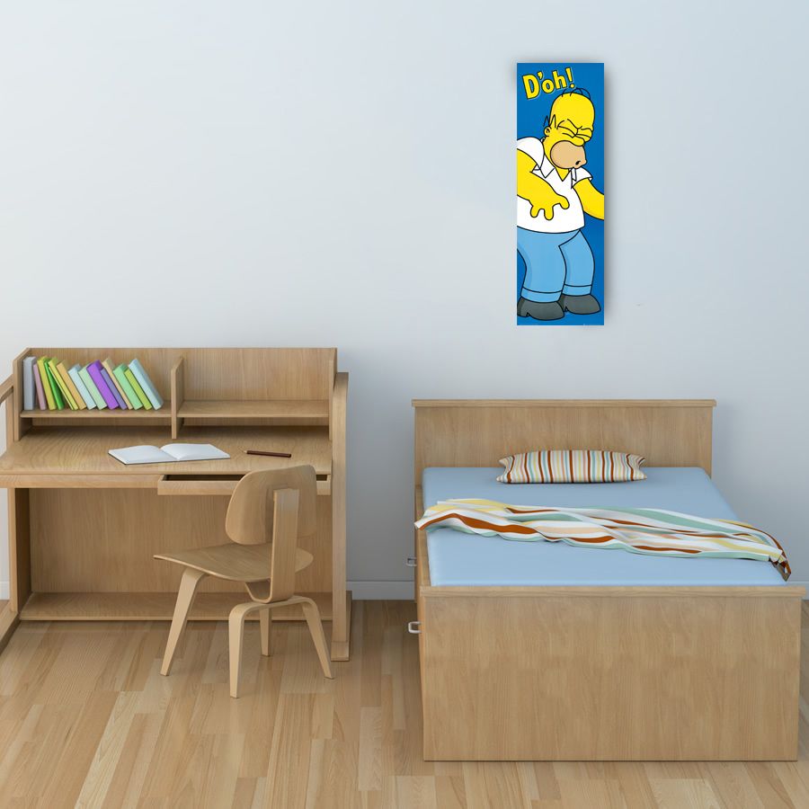 The Simpsons - Homer Doh, Decorative MDF Panel (30x90cm)