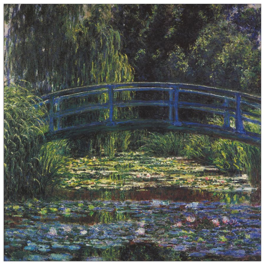 Monet Claude - Water Lily Pond VI, Decorative MDF Panel (30x30cm)