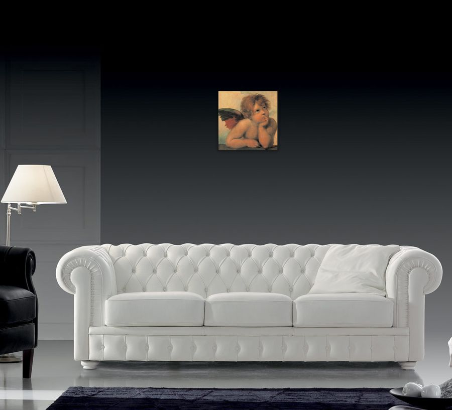 Raffaello - Cherubini Detail, Decorative MDF Panel (30x30cm)