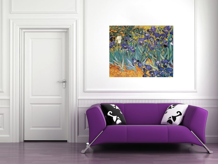 Van Gogh - Irises, Decorative MDF Panel (140x113cm)