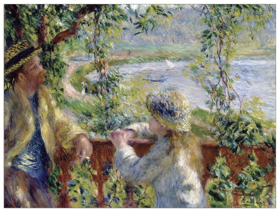 Renoir Pierre-auguste - By the water, Decorative MDF Panel (80x60cm)