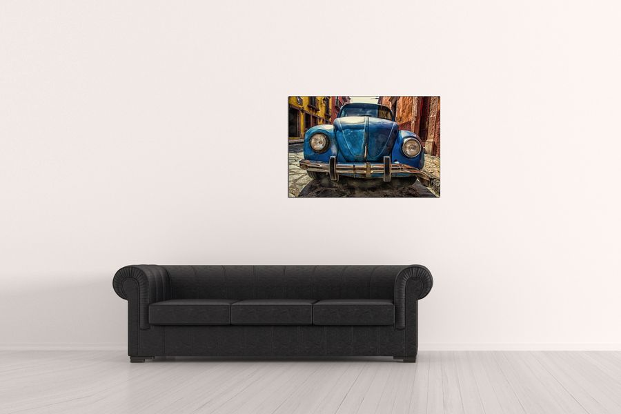 Art Studio - Maggiolino VW, Decorative MDF Panel (90x60cm)