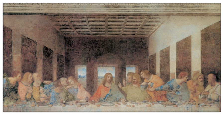 Da Vinci - The Last Supper (Today), Decorative MDF Panel (100x50cm)