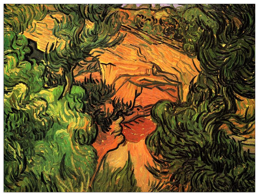 Van Gogh Vincent - Entrance to a Quarry, Decorative MDF Panel (120x90cm)