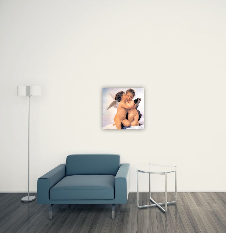 Bouguereau - The First Kiss Detail, Decorative MDF Panel (50x50cm)